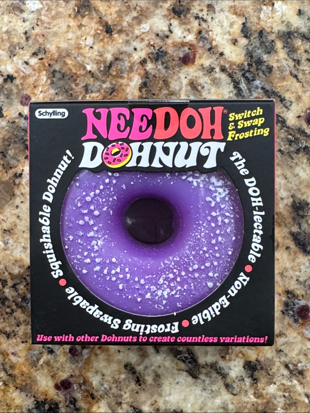 NEEDOH Donut Squishy Toy Authentic  - Purple Frosting